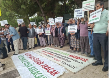 MUĞLA’DA ÇİMENTO FABRİKASINA KARŞI ADALET NÖBETİ SÜRÜYOR