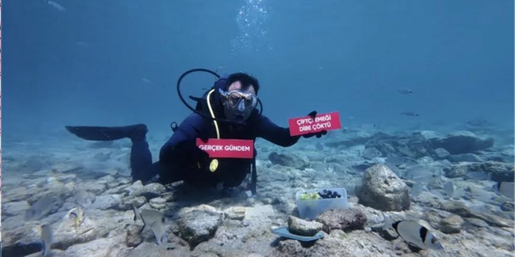 KARA ADA AÇIKLARINDA DENİZ DİBİNDE EYLEM…