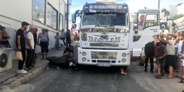 Bodrum’da Tankerin Altında Kalan Motosikletli Ağır Yaralandı