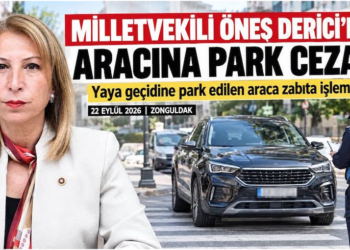Muğla Milletvekili Süreyya Öneş Derici’nin aracı yaya geçidinde kaldı, ceza kesildi