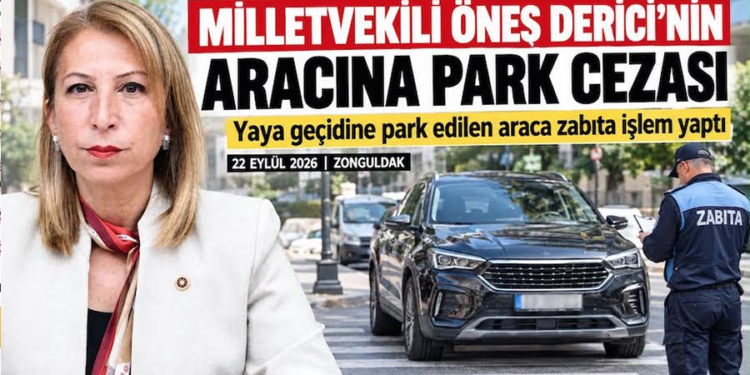Muğla Milletvekili Süreyya Öneş Derici’nin aracı yaya geçidinde kaldı, ceza kesildi