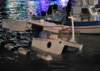 İstanköy (Kos) Adası’nda Tekneler Battı