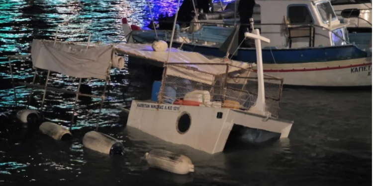 İstanköy (Kos) Adası’nda Tekneler Battı