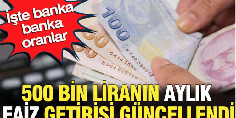 Bankaların Mevduat Faiz Oranları Güncellendi: 500 Bin TL’nin Kazancı Belli Oldu