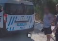 Okul çevresindeki şüpheli şahsa polis müdahalesi