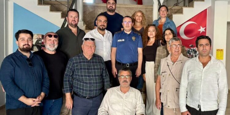 Bodrum Gezereciler Cemiyeti Bodrum İlçe Emniyet Müdürü Gökmen’e hayırlı olsun ziyareti