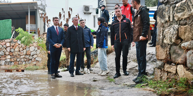 Bodrum’da Yağış Seferberliği