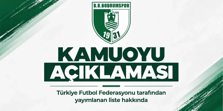 Bodrumspor’dan bahis soruşturması açıklaması