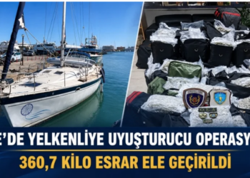 EGE’DE SAHİL GÜVENLİKTEN YELKENLİ TEKNEYE UYUŞTURUCU OPERASYONU