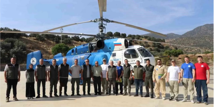 Muğla’da yangın sezonunu kapatan hava ekiplerine teşekkür