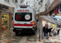 Çarşı’da turistler kaygan zeminde yaralandı