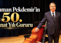 Numan Pekdemir 50. sanat yılı kutlama görseli.