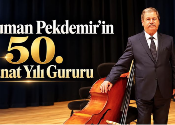Numan Pekdemir 50. sanat yılı kutlama görseli.
