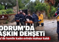 Bodrum’da taşkın dehşeti: Hamile kadın evinde mahsur kaldı!