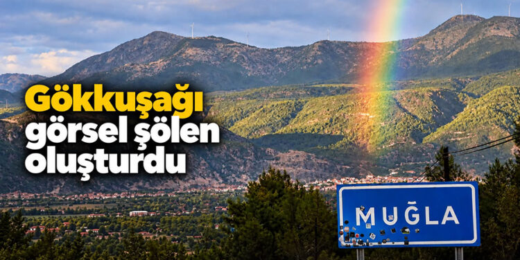 Gökkuşağı Görsel Şölen Oluşturdu