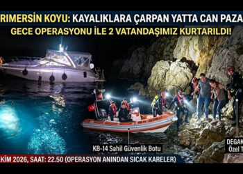 Kayalıklara çarpan yatta bulunanları sahil güvenlik kurtardı