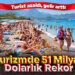 Turist Azaldı, Gelir Arttı! Turizminde 51 Milyar Dolarlık Rekor